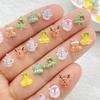 50pcs Resin Cartoon Santa Claus, snowman, deer, bell, Christmas tree Nail Art Decor Flatback Rhinestone DIY Scrapbook Decor