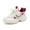 Children's mesh running shoes2026Spring and summer sports shoes for boys, available in small, medium, and large sizes, in Angora red, trendy casual