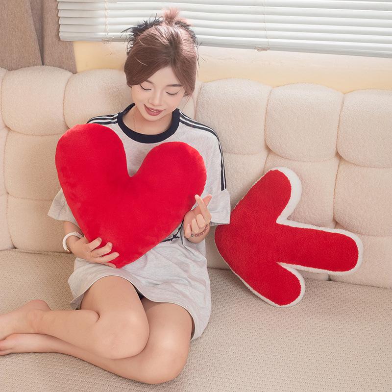 Cartoon Soft Love Arrow Throw Pillow Plush Toy Home Sofa Pillow Pillow Girl Soothing Rag Doll