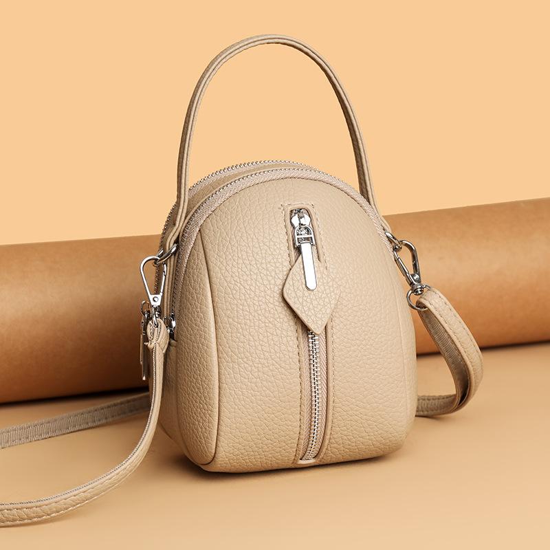 Nylon oblique span small bag, new casual large-capacity portable shell bag, shoulder mobile phone bag, versatile women's bag.