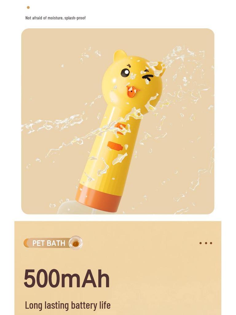 Evcil Hayvan Köpüklü Banyo Duş Köpürtücü - Tek Tuşlu Köpek ve Kedi Yıkama Seyreltme Makinesi