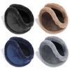 Men Earmuffs Back-wearing Ear Warmers Black Coffee Gray Dark Blue Ear Wrap