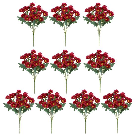 Künstliche Chrysanthemen Realistische Künstliche Herbstblumen UV-beständig Künstlicher Blumenstrauß Künstliche Chrysanthemen