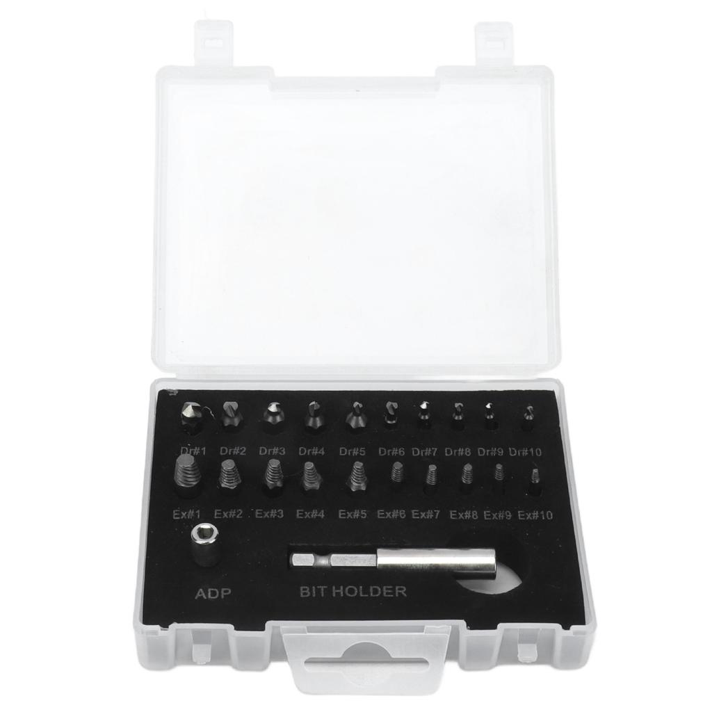 Schraubenausdreher-Set Chrom-Vanadium-Stahl Beschädigte Schrauben Bolzen Ausdreher Werkzeugsatz mit Aufbewahrungsbox