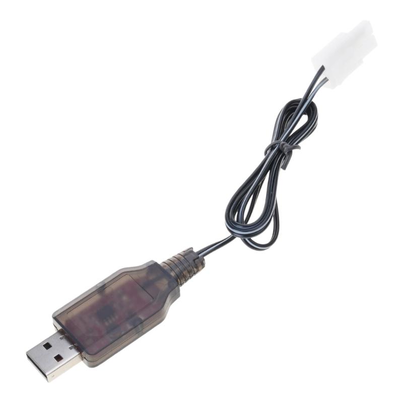 7.2V USB Charger Cable L6.2-2P USB Power Charging Cable Compatible for NiMH NiCD Batteries for Remotes Control Car
