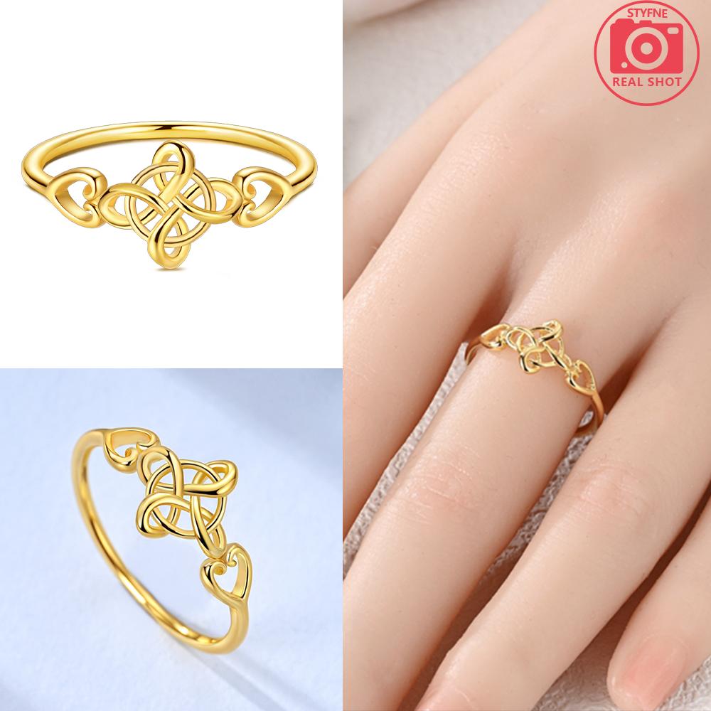 Brand New Authentic Original Copper Metal Red Love Heart Pink Crown Zircon Ring Bow Women's High Quality Fine Jewelry Anniversary Gold Plating Rings