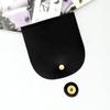 Bag   Cover Split Leather Magnetic Buckle   Hand Made Handbag Parts with Bronze Accessories 12.6x13.7cm(Brown )