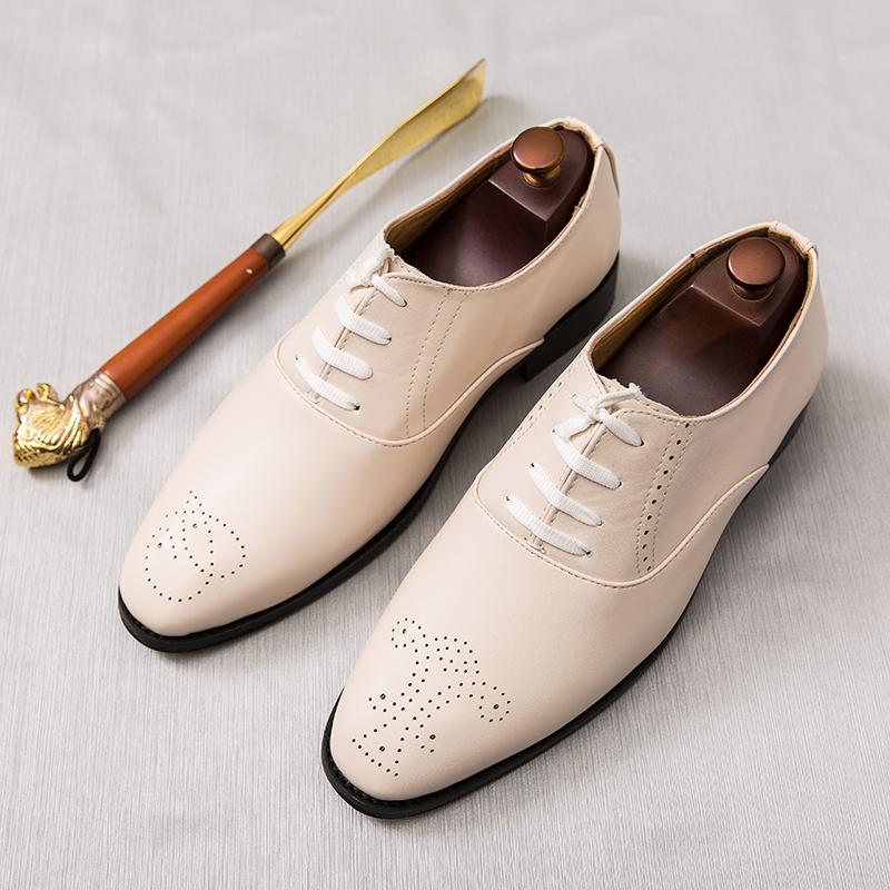 Dress Business Office Casual Carved British Mens Wedding Formal Oxfords Designer Man Party Loafers Flats Shoes for Men Plus Size
