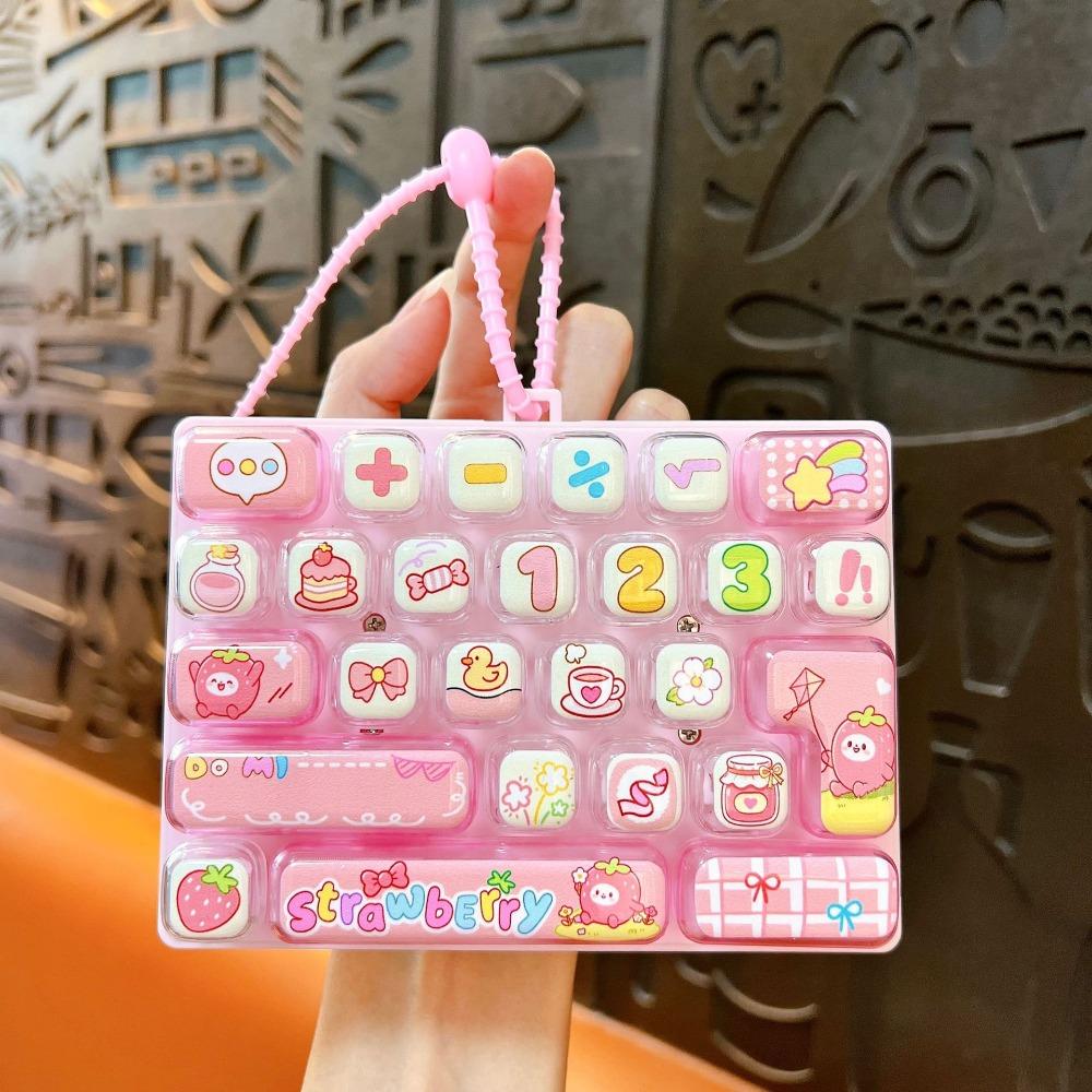 Keycap Clicker Mechanical Keyboard Toy 26-Key Stress Relief Fidget Toy  Party Favor Gift