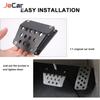 Metal Gas Foot Pedal Cover Kit Nonslip Brake Pedal Pad Cover For Jeep Wrangler JK JL JT 2007 UP Car