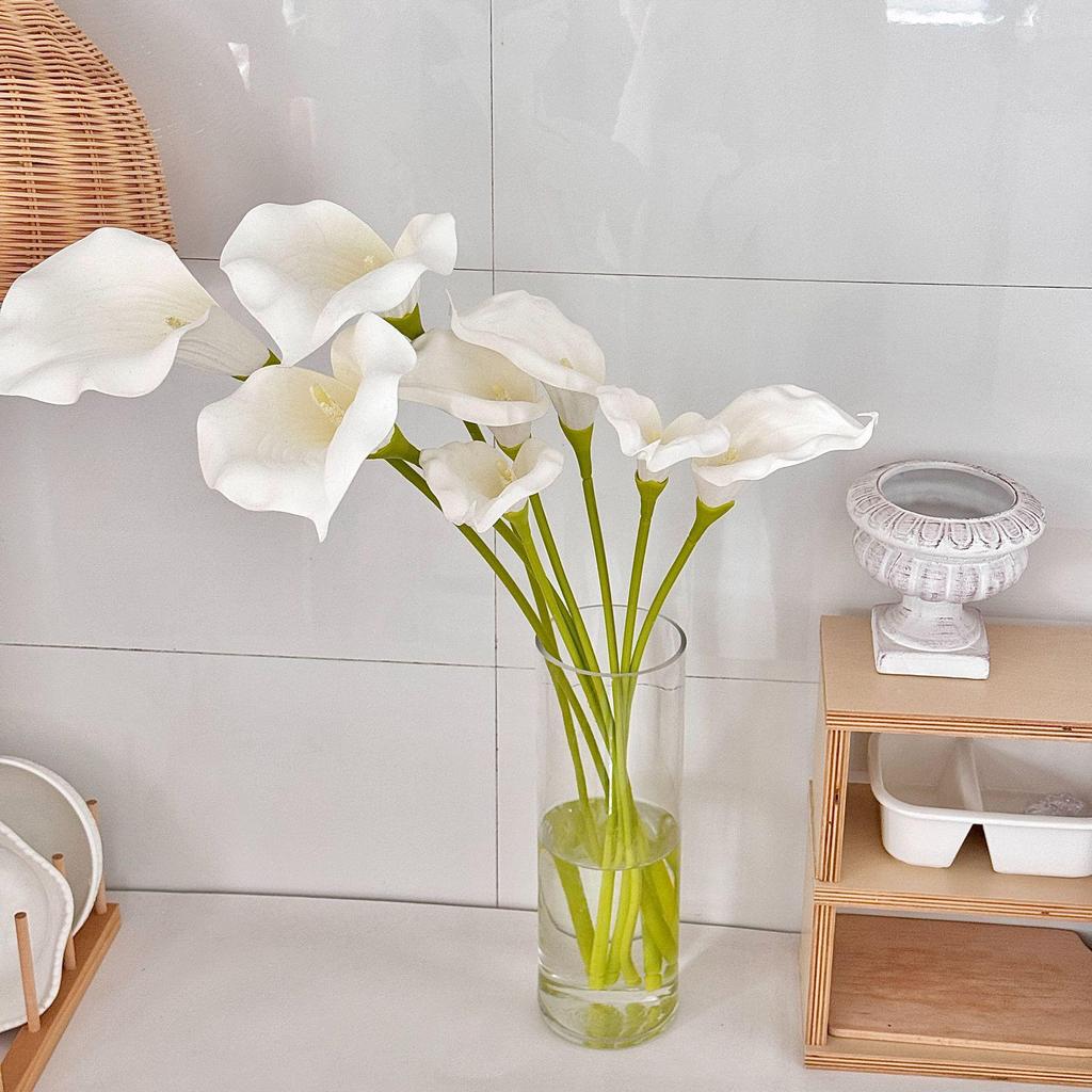 Elegant Long Stem Calla Lily Artificial Flower for Home and Wedding Decor