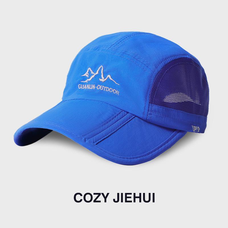 New Big Head Circumference Baseball Cap Deep Top Wide Brim Letter Embroidery Cap Internet Celebrity Versatile Solid Color Baseball Hat