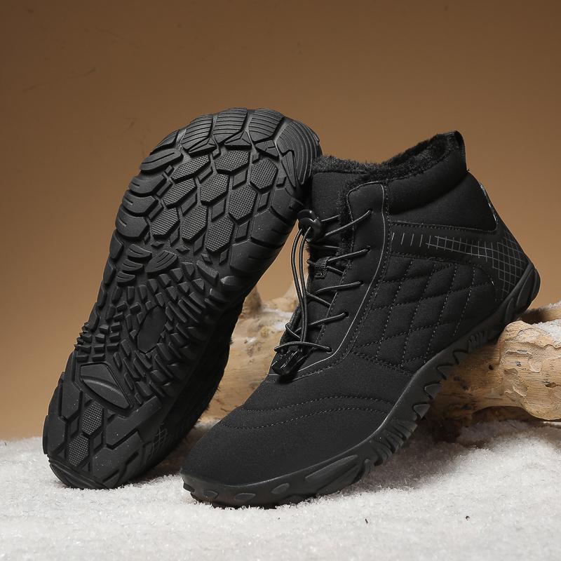 Vintersnøstøvler For menn Kvinner Holder varmen Bomullssko Utendørs tursko Plysj Varm Høy ankelstøvler Sneakers