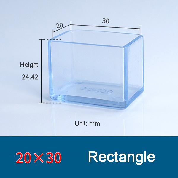 Transparent Thickened Table Foot Mat, Protective Cover, Non-slip, Wear-resistant, Furniture, Chair Noise, 4 Pcs Set Foot Cover