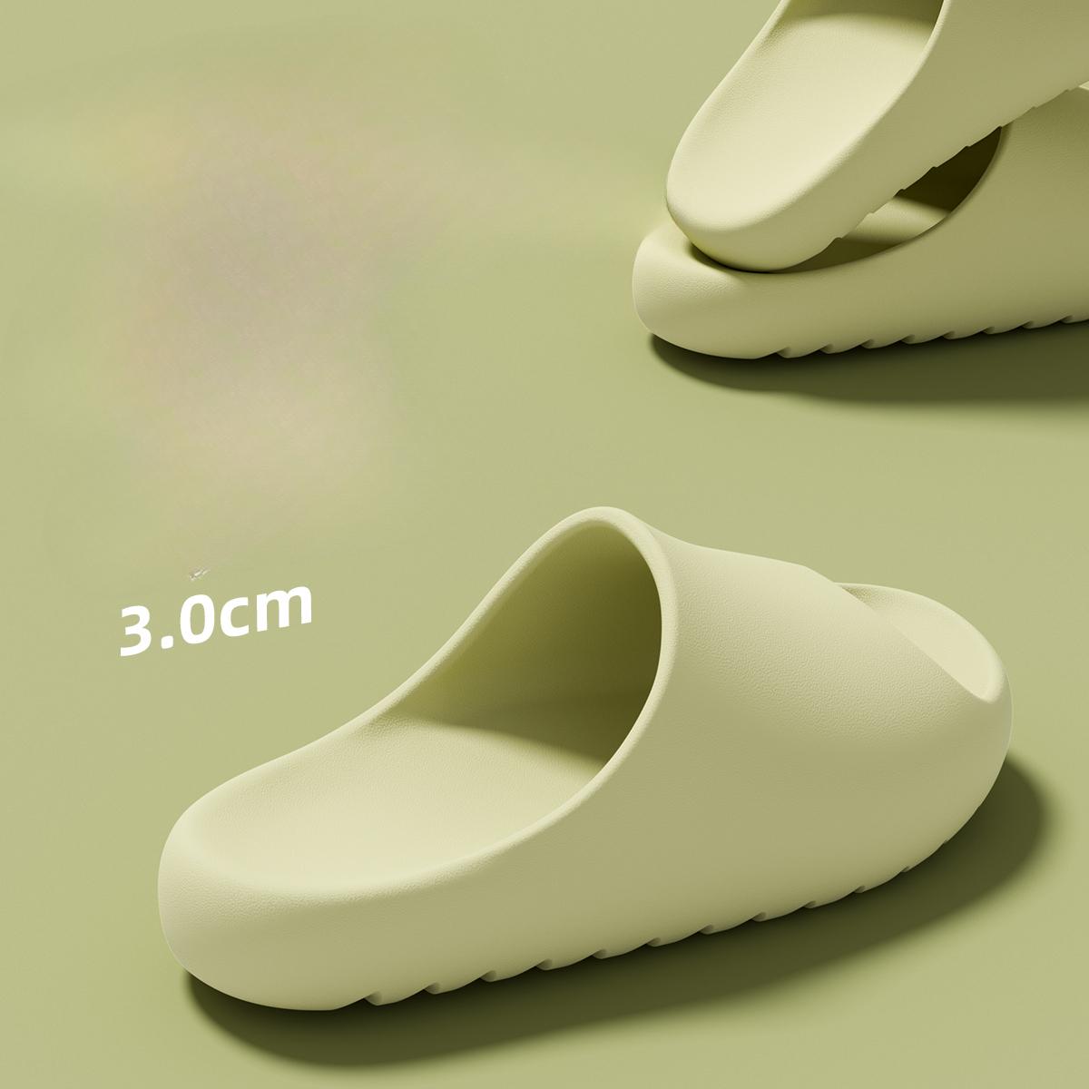 

Модные шлепанцы на толстой подошве для мужчин и женщин, летние шлепанцы для улицы, парные шлепанцы, модное ощущение, как будто наступаешь в какашку 36-37 зелёный