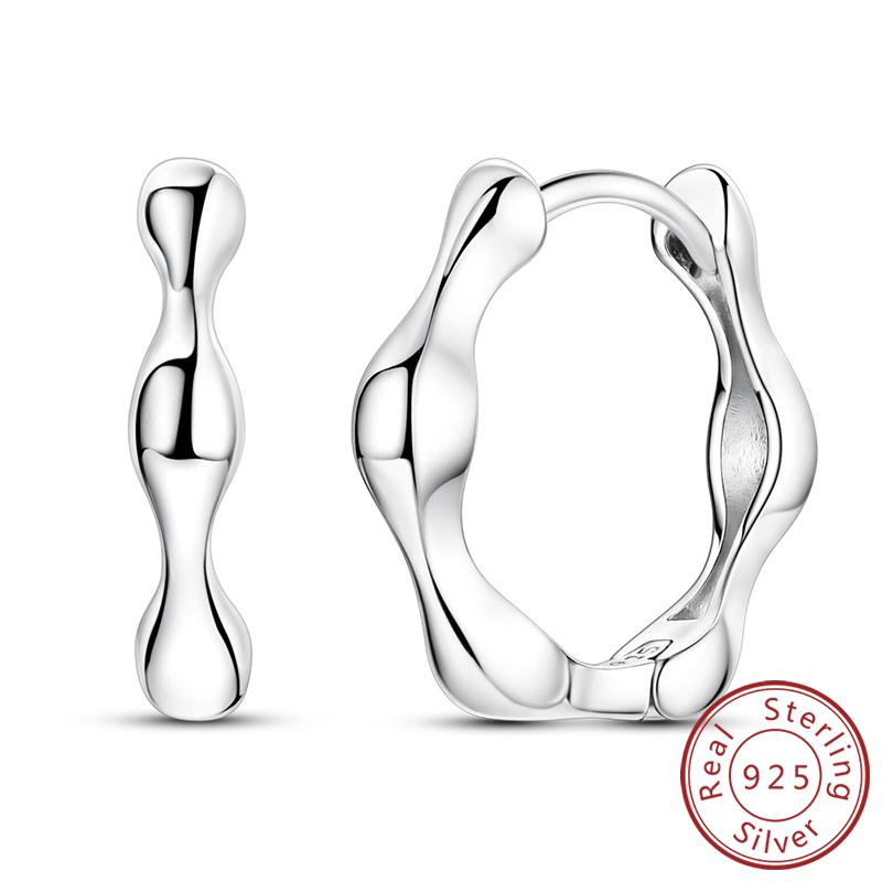 925 Silver Earrings Starry Pearl Devil Eye Simple Drop Stud Hoop Earrings for Women Girl Fashion Jewery Accessories