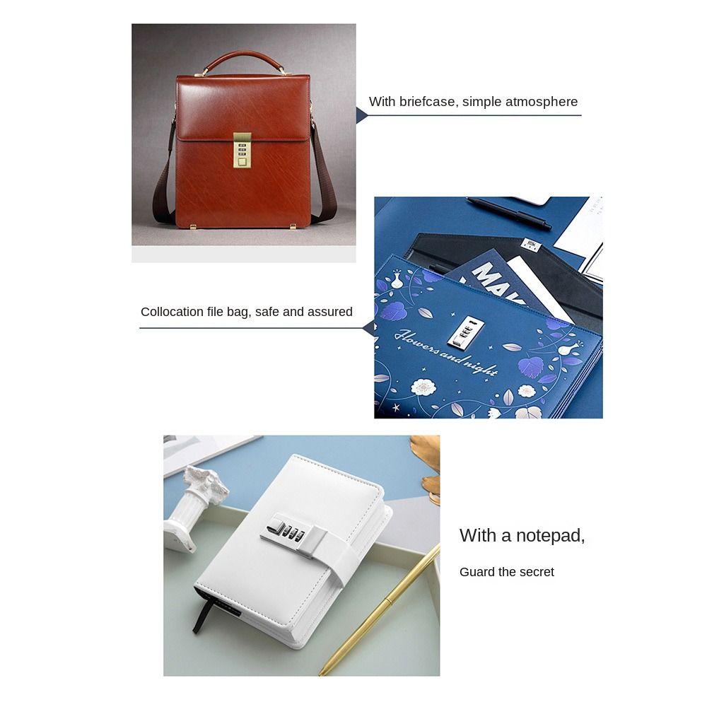 Blocare cu parolă pentru caiet DIY, rezistentă la apă, blocare pentru servietă, mecanism de blocare durabil, poșetă