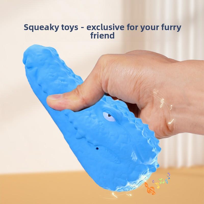 Dog Toy Simulation Teeth Cleaning, Crocodile Head Teeth Grinding, Pet Sound Toy, Large Dog Training Unbreakable Tool