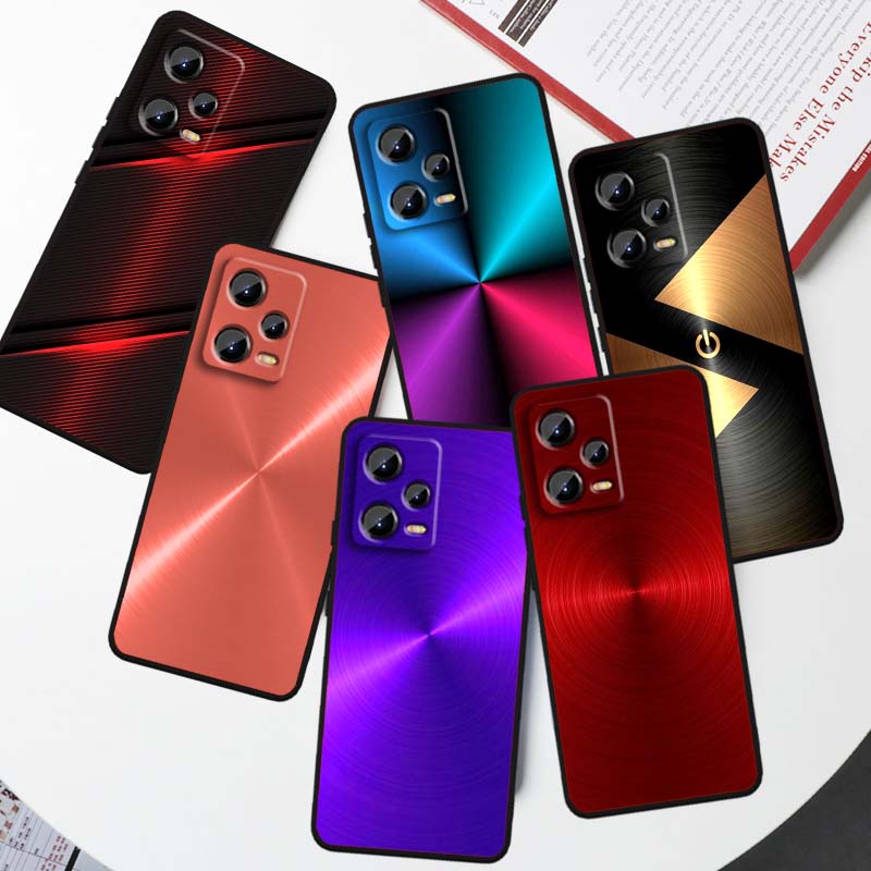 Art colored luminous pattern Phone Case For Xiaomi Redmi Note 15 14 13 12 12S 11E 11 11S Pro Plus 4G 5G Black Soft TPU