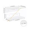 Clear Acrylic Wall Mounted Shelf with Floating Effect Minimalists Invisible Rack 55KF