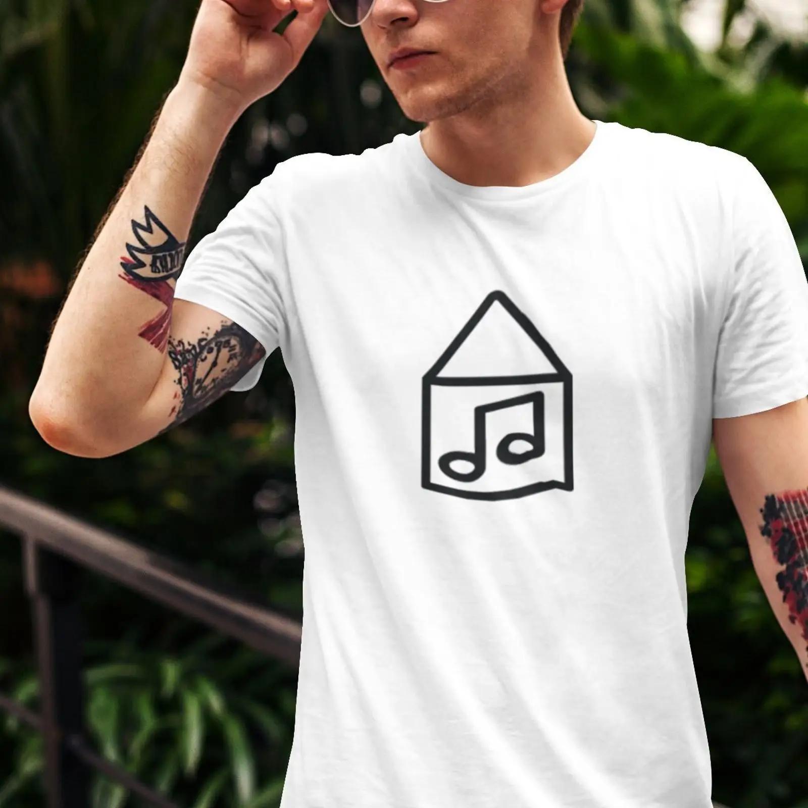

House Music T shirt vintage Washed Soft designer clothes Stylish graphic Casual Top For Everyday Wear Versatile Stretched 5XL різнокольоровий