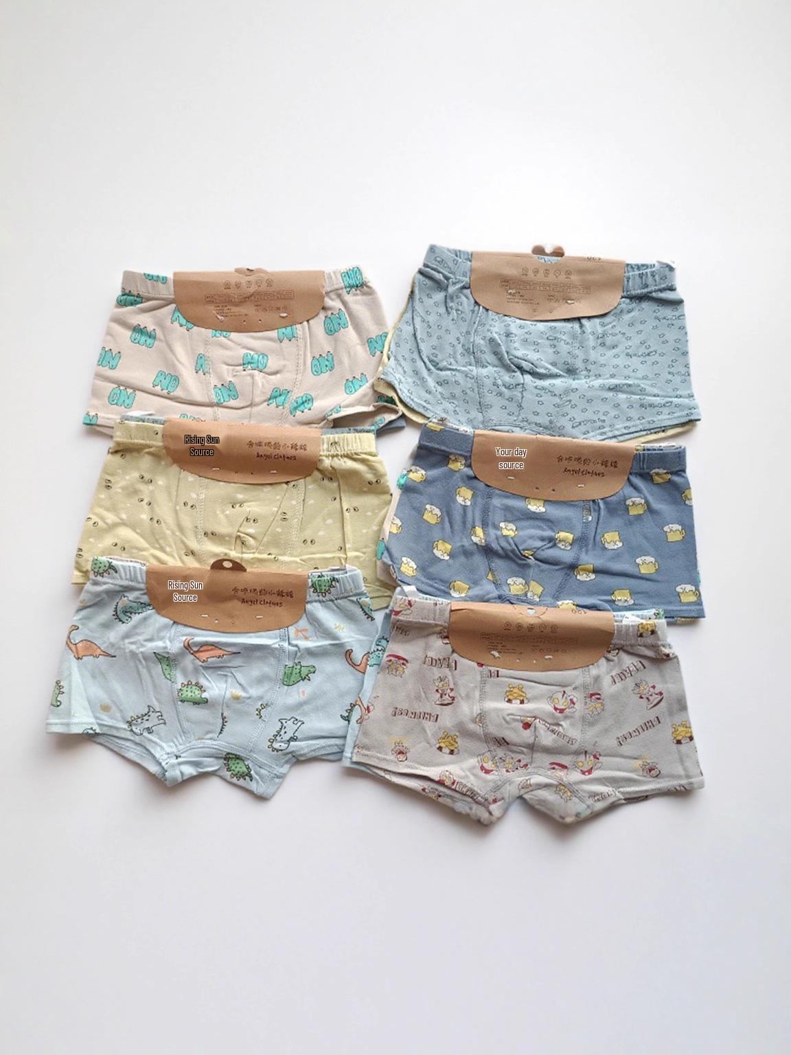 Premium Boys  Pure Cotton Cartoon Boxer Briefs 150 cm