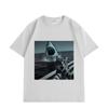 Selfie Chat avec Requin T-shirts Graphiques Drôles Hommes Femmes Mode Vintage Manches Courtes T-shirts Été Lâche Coton T-shirt