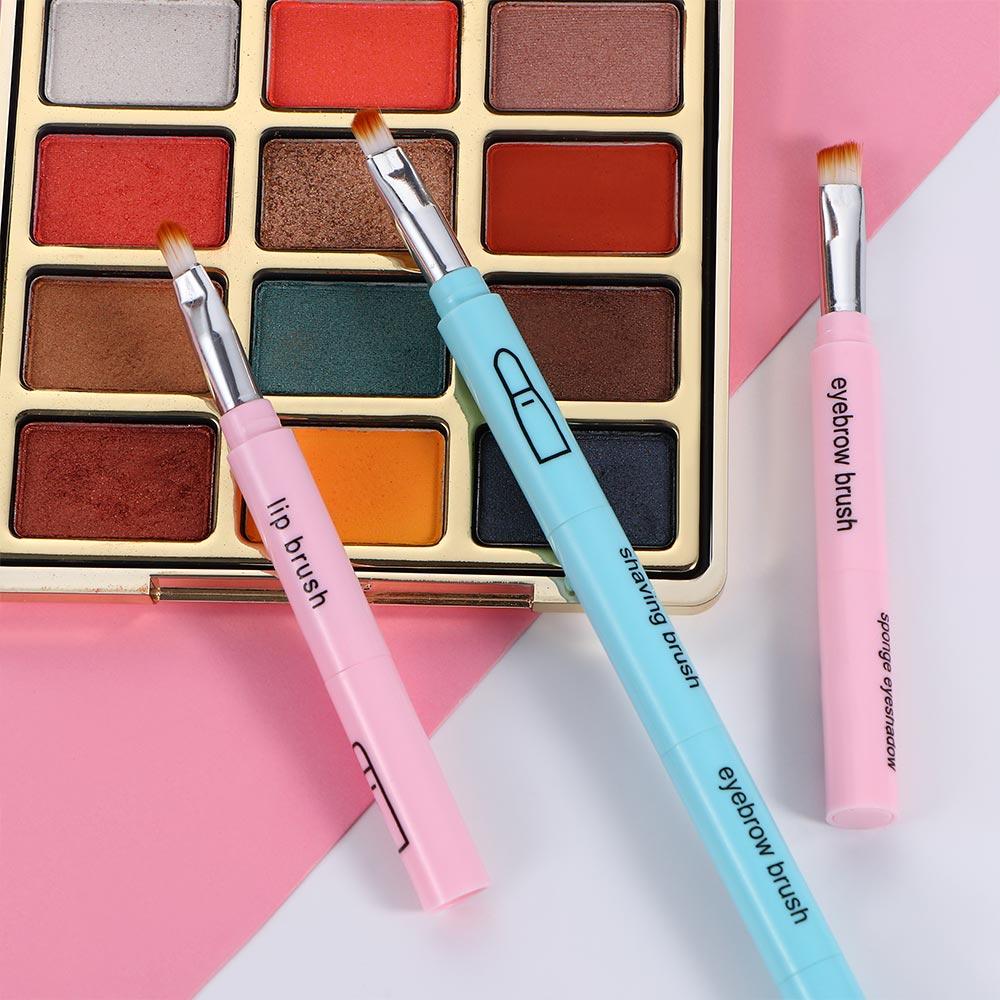 Portable Travel Cosmetic Tools Retractable Makeup Brush Lip Brush Eye Shadow Brush Eyeliner Brush