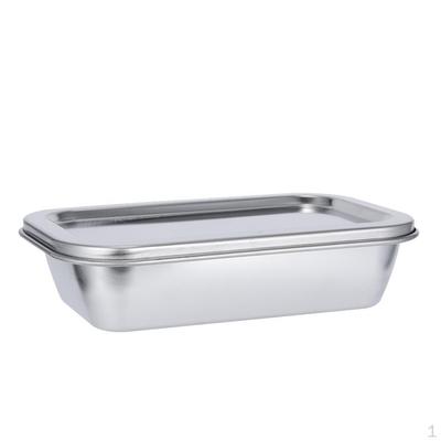 Crisper Lunch Container Case Stainless Storage Box