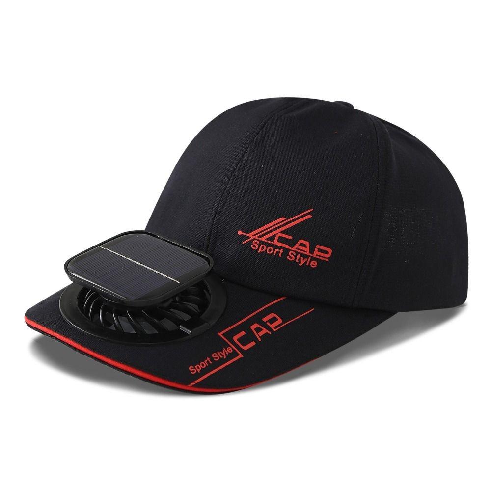 

Portable Solar Charging With Fan Hat Breathable Sunshade Duckbill Cap for 3.7V600mAh Spring
