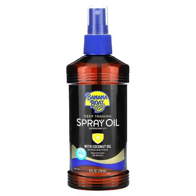 Bräunungsöl-Spray für tiefe Bräune, Mit Kokosöl, LSF 4, 236 ml (8 Fl Oz)