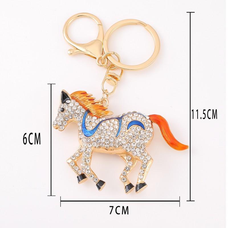 1 sztuka Zwierzę Koń Brelok Uchwyt Wisiorek Śliczny Zodiakalny Koń Breloczek Dekoracja DIY Kreatywny Mały Prezent