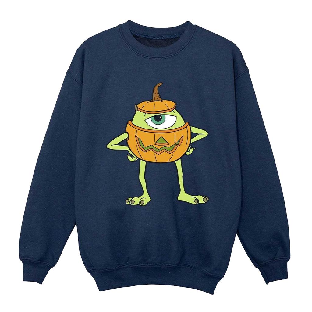 Monsters Inc Boys Mike Pumpkin Halloween Sweatshirt