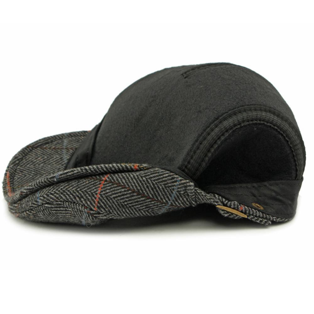 HT4839 Mens Berets Striped Artist Painter Wool Beret Hats Ivy Flat Cap Women Thick Warm Autumn Winter Hat Male Female Beret Caps
