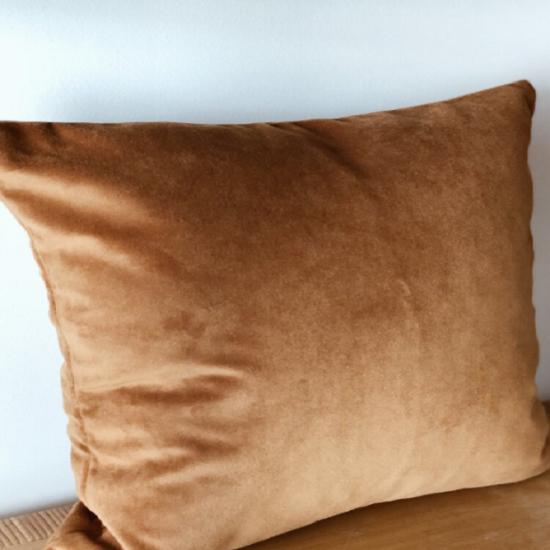 Noora 100% Real New Suede Linen Pillow cover,Square Tan Color Suede Pillow Cover,Living Decor,Home Decor,,Throw Cover