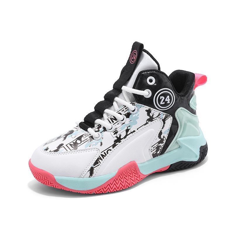 Herren High-Top Basketballschuhe Print Rutschfeste Sohle Atmungsaktives Sport-Schuhwerk