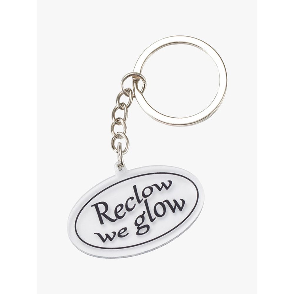 RECLOW OVAL LOGO ACRYLIC KEYRING CLEAR
