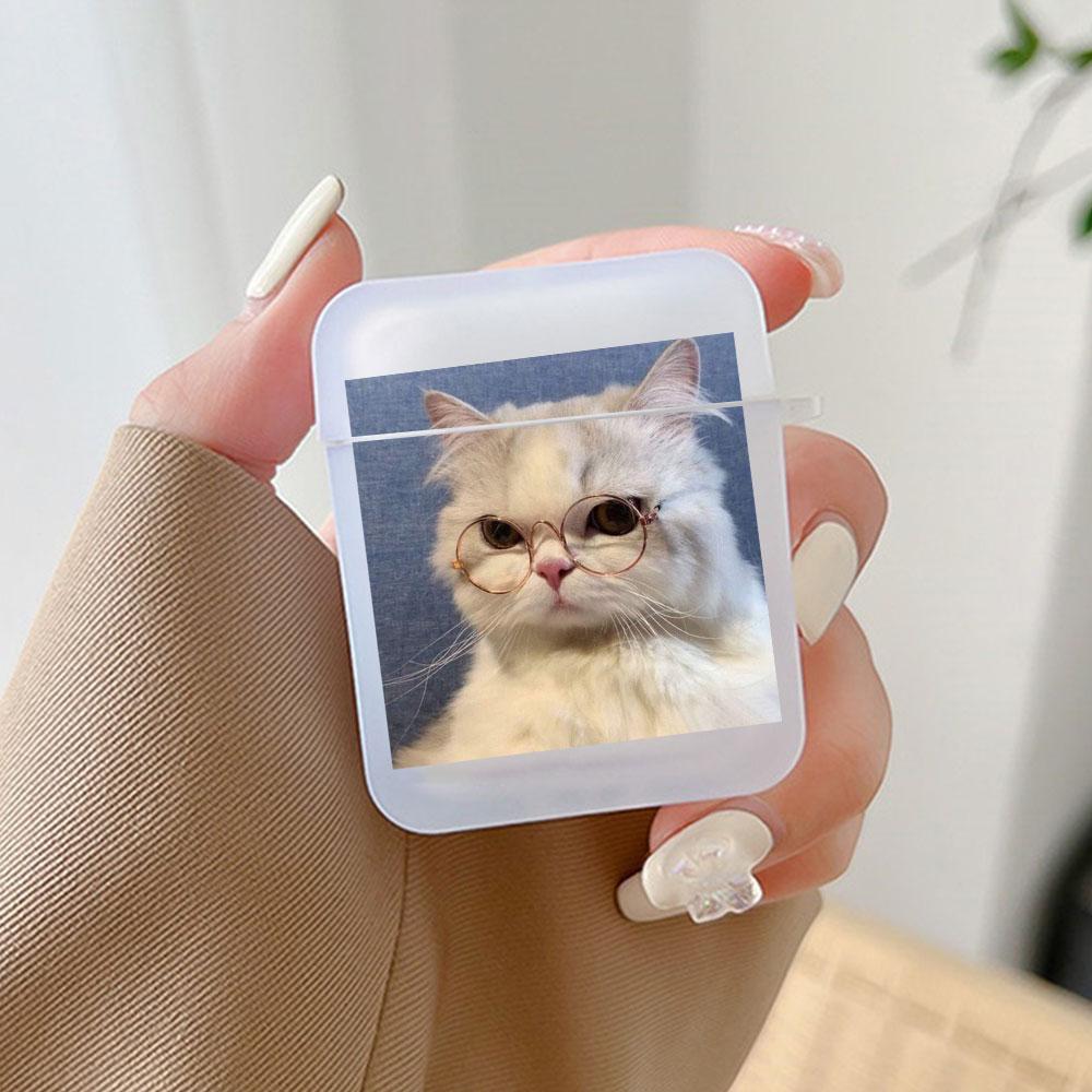 Fundas Funny Cats Dog Couples Earphone Case for Airpods Pro 2 1 Clear Soft Matte Headphones for Airpods 3 Animal Customize Cover