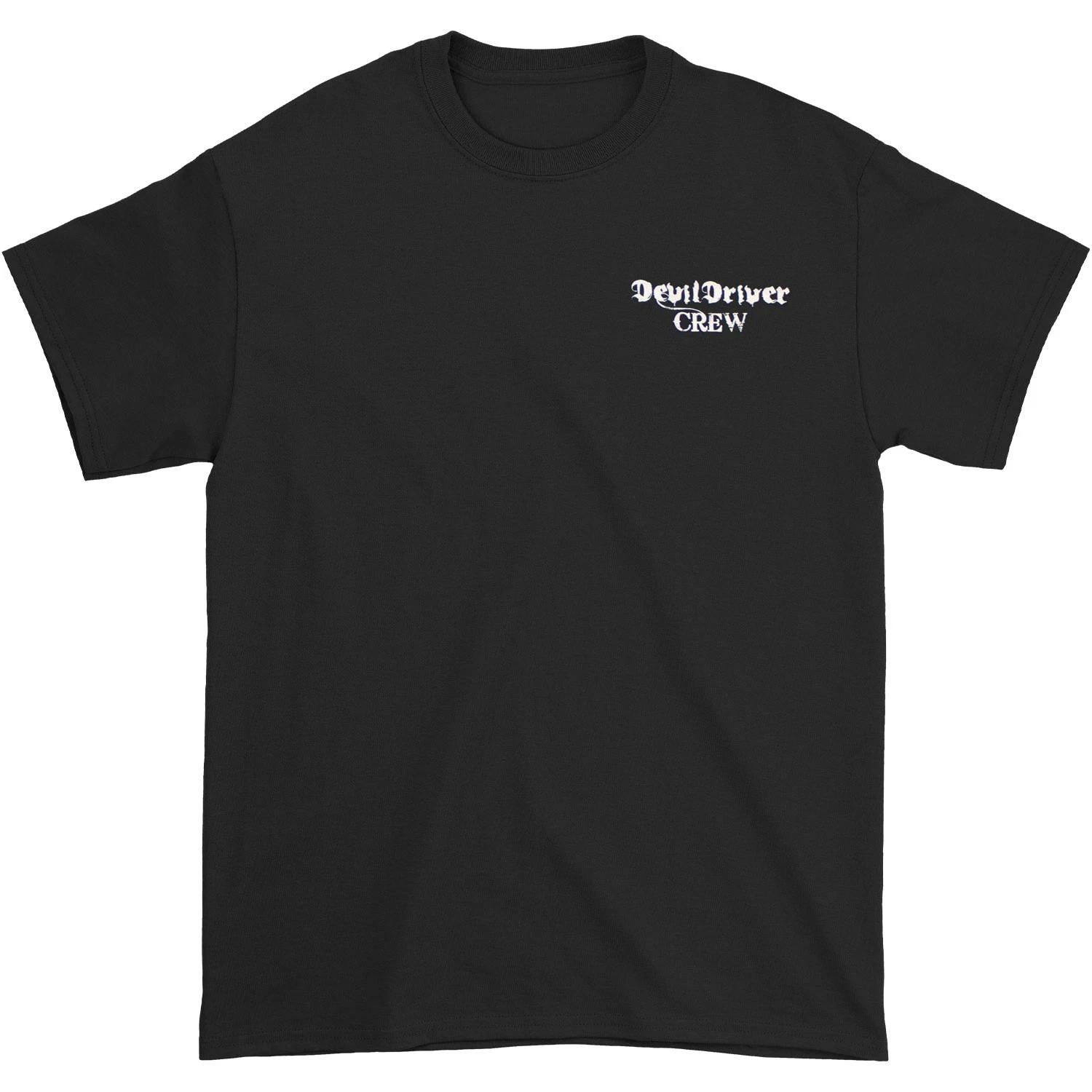Men s Devil Driver Crew T-shirt Small Black L