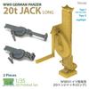 T-Rex Studio 1/35 WWII German Tank 20t Jack, Long Type (Set of 2) Plastic Model Parts TR35180 (Tank)