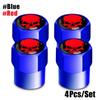 4Pcs/Set Skull Tire Valve Stem Cap Corrosion Resistant Dust Proof Cover Universal Fit for Car Bicycle Truck Motorcycle Stem Caps1