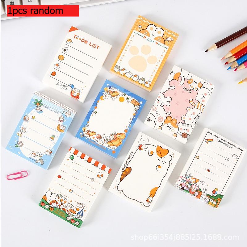 

Super Cute Rabbit Little Gift White Notebook Wholesale Creative Internet Celebrity Girl Heart Memo Pad Kawai Stationery Lovely