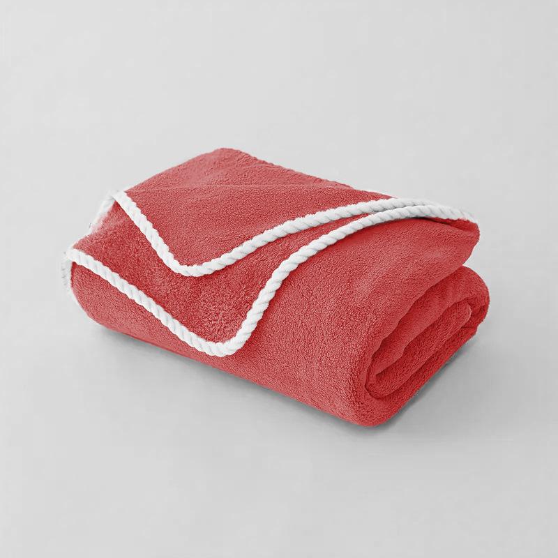 Extra Large Coral Fleece Bath Towel - Quick-Drying, Super Soft, Beach & Blanket Use, 90x180 Cm