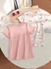 Baby Girls 2-Pack Cloud Print Nightgowns, Short Sleeve Sleep Dresses for Toddler Girls 6M-3Y