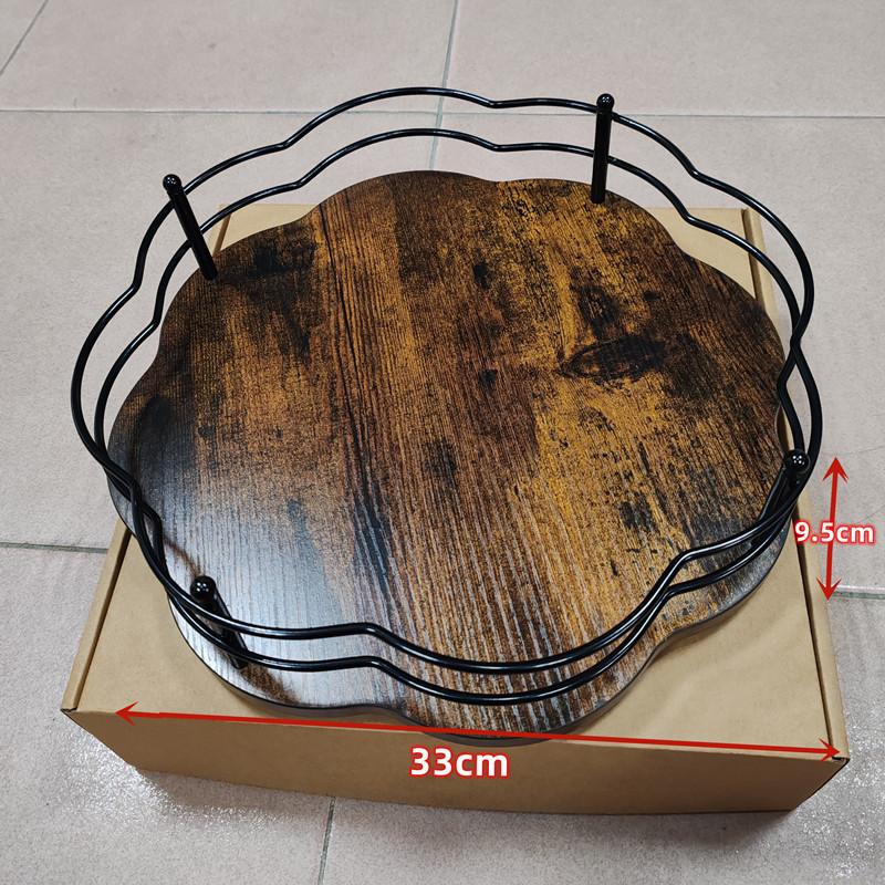 360° Rotating Spice & Cosmetic Organizer - Wooden Desktop Turntable Storage Lazy Susan for Condiments/Makeup, Space-Saving Shelf