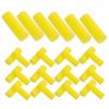 30 Pcs Cylinder-shaped Sponge Brush For Water-Base Table Tennis Glue+Random Color Clip Racket DIYs Tools Accessories