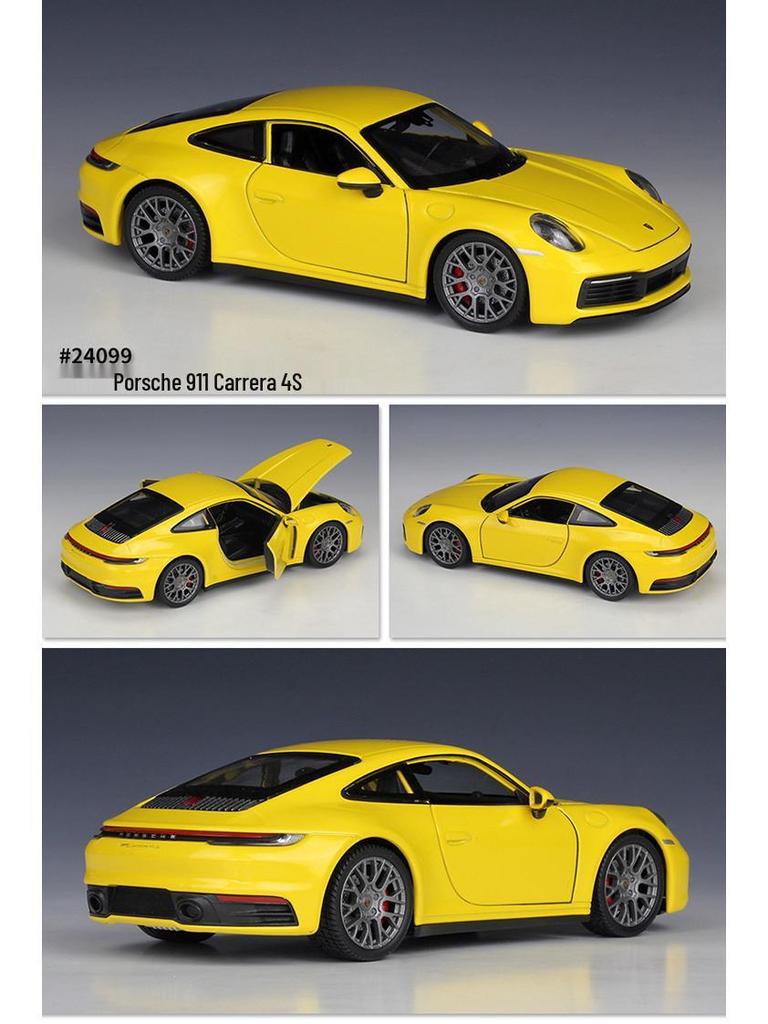 Welly 1:24 Porsche 911 Carrera 4S Alloy Model Toy Car