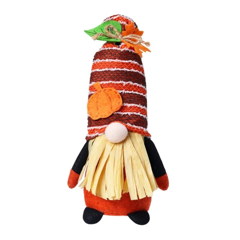 

Thanksgiving Dwarf Ornament Plush Dwarf Figure Fall Autumn Decoration for Thanksgiving Home Party Table Centerpieces