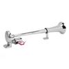 Electric Trumpet Horn 1 Tube for Train Car Boat Zinc Alloy Chrome Plating 135db 450mm 12V 24V