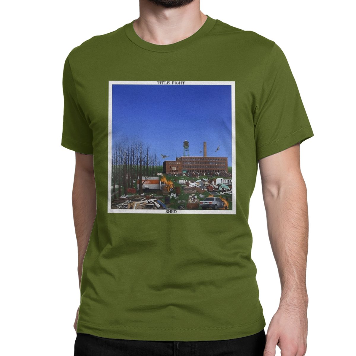 

Футболки Title Fight Shed Rock Band Music для мужчин и женщин Футболки из чистого хлопка Футболки с коротким рукавом Одежда с принтом 4XL
